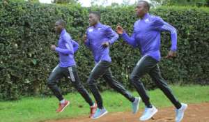 Derick, Kennedy Training in Eldoret in 2016