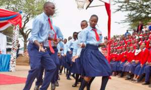 Orkeeswa Students Dancing at Graduation