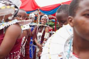 Students in Traditional Maasai Attire