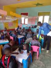 Baroga Agape School Pupils attending a lesson