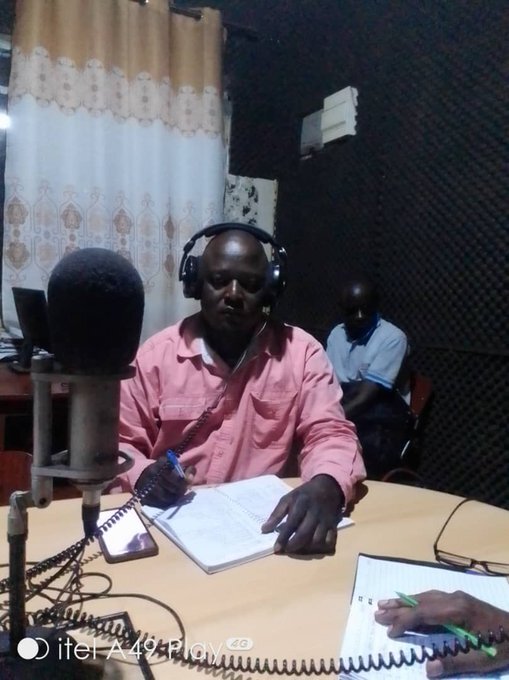 KCIU's Community Engagement officer senstizing CHI