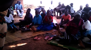 Rural Women attending a self help group meeting