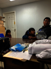 A father and daughter we met at our asylum clinic