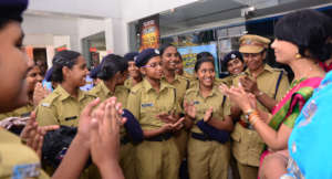 Interacting with the Kerala Police Cadet
