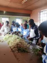 Chopping Vegetables Under the Cook's Watchful Eyes