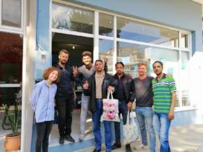 In Front of our Free Shop