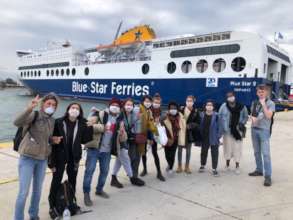 Volunteer team leaving Leros
