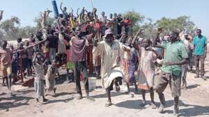 Celebrating clean water at Kuernyang.