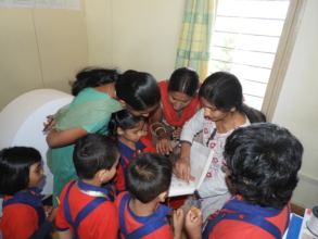 Awareness given to kids about braille-Mitra Jyothi