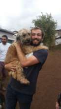 Mateo and Eli at the Cusco Dog Shelter