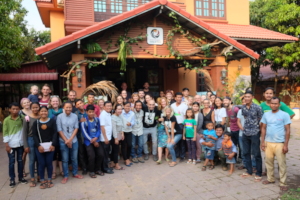 Staff, volunteers, and visitors at Grand Opening!
