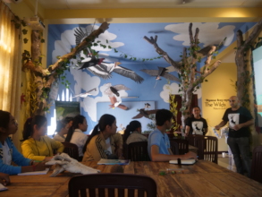 Students from the American Corner Wildlife Club
