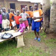 Restoring toilets to 400 pupils in Uganda.