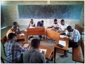 Students during personal loss session.