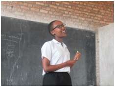 Dauphin Alaine IRAKOZE, leader of Peace Club