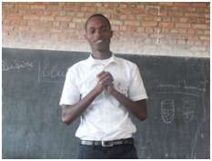 Alain Divin HAKIZIMANA , leader of Peace Club