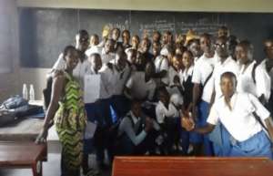 High school students at peace seminar