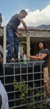 assembling our biodigester parts