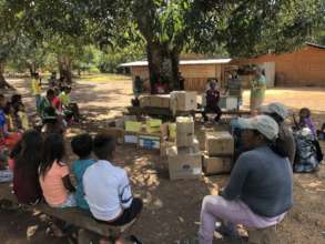 Delivering medicines in Guayabalito