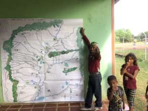 Handmade map from Guaviarito Sector (Amazonas)