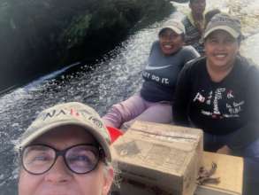 sailing down the river to Yaviaje.