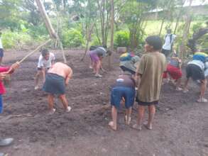 Yanoamami people planting coffe