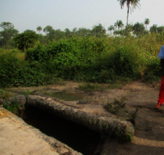 The only water source before the project