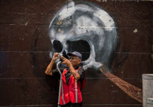 During one of the photography workshops