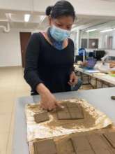 Creating clay plates