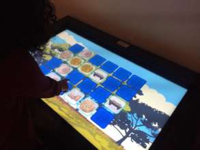 The interactive educational display.