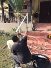 Adding handrails to the museum stairs