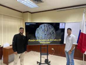 Antonio and Delvis at their presentation