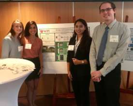 WPI students self-guided tour team