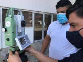 Arturo with the Total Station