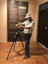 Carlos Mayo taking 360 photo inside museum