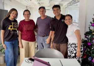 Mayos with film students from University of Panama