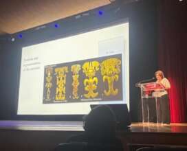 Julia Mayo speaking at The Met Museum