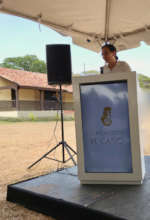 Dr. Julia Mayo speaking during the ceremony.