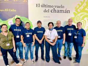 Fundacion team at exhibition opening