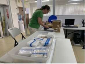 Alexa Hancock repacking T1 materials