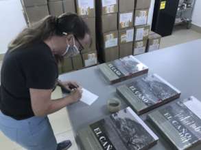 Preparing sold books for shipping