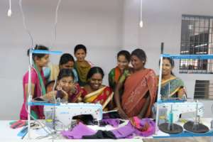 Women artisans on the Production Line