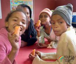 enjoying sweet and crisp carrots