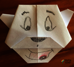 Origami made from home with WhatsApp instructions2