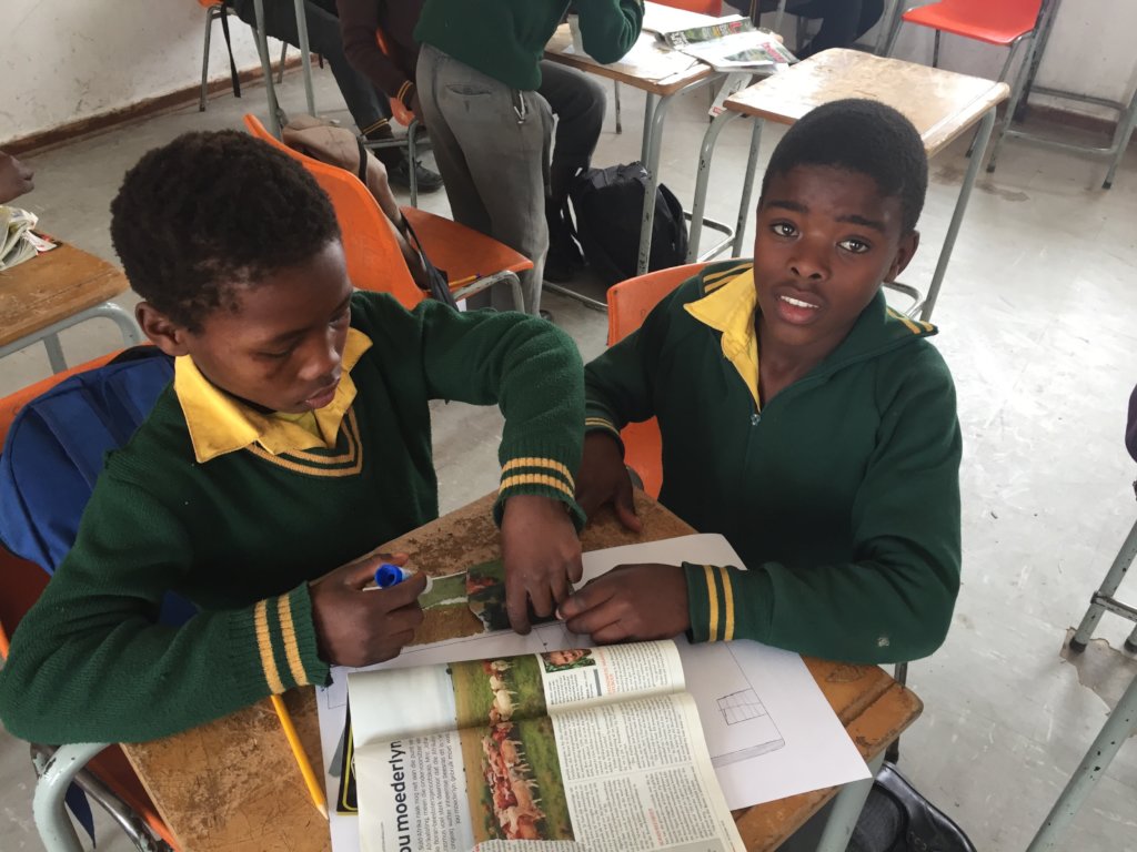 Support a class of at-risk South African children