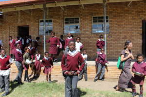 school yard scene