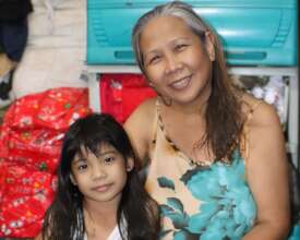 Anchel and Mommy Remy in their Payatas home