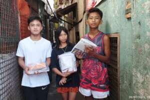 Kindergarten to High School students were helped