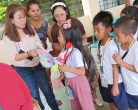 Distribution of supplies you made possible