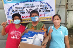 Community Hygiene Pantry Project funded by Airbnb